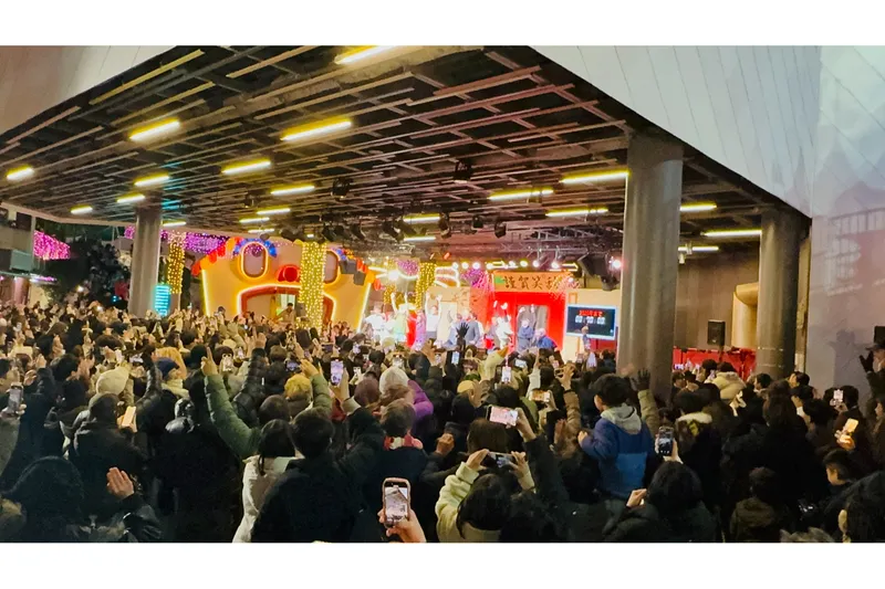 昨年の様子(花やしきのカウントダウン2024-2025)