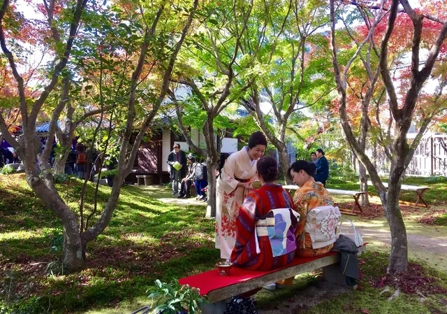 宇野千代生家　もみじ茶会