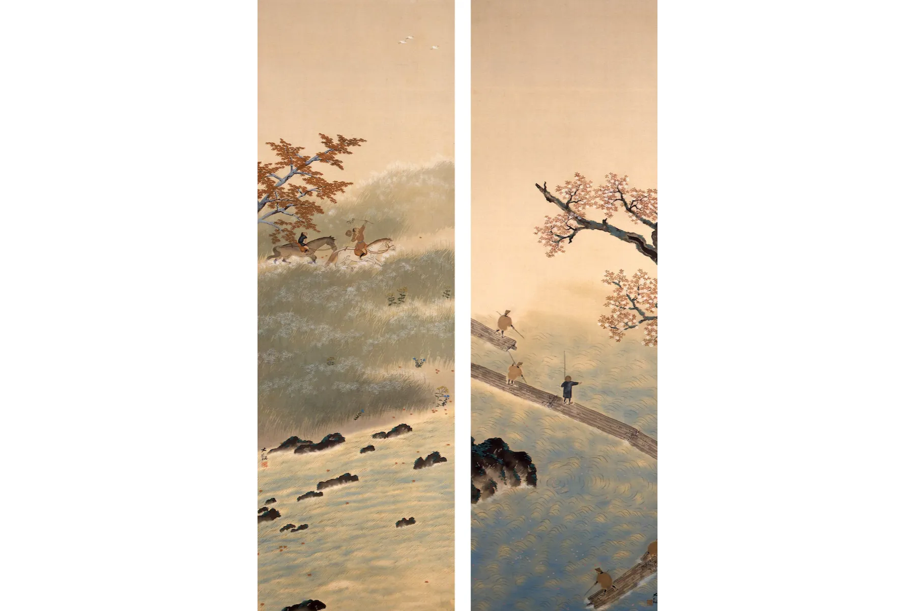 田渕俊夫、【旅の窓から夕彩】、希少な額装用画集より、新品額装付