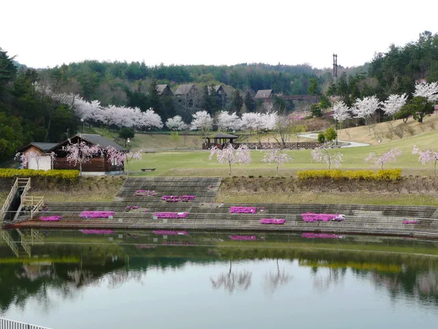 桜・見ごろ】おかやまファーマーズ・マーケット ノースヴィレッジ
