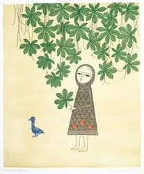 毛糸と、小鳥 浜口陽三・南桂子 銅版画二人展