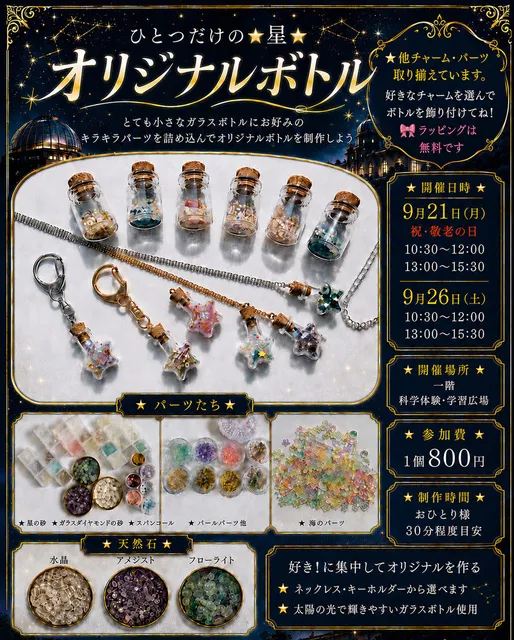 ひとつだけの星・オリジナルボトル（9月）
