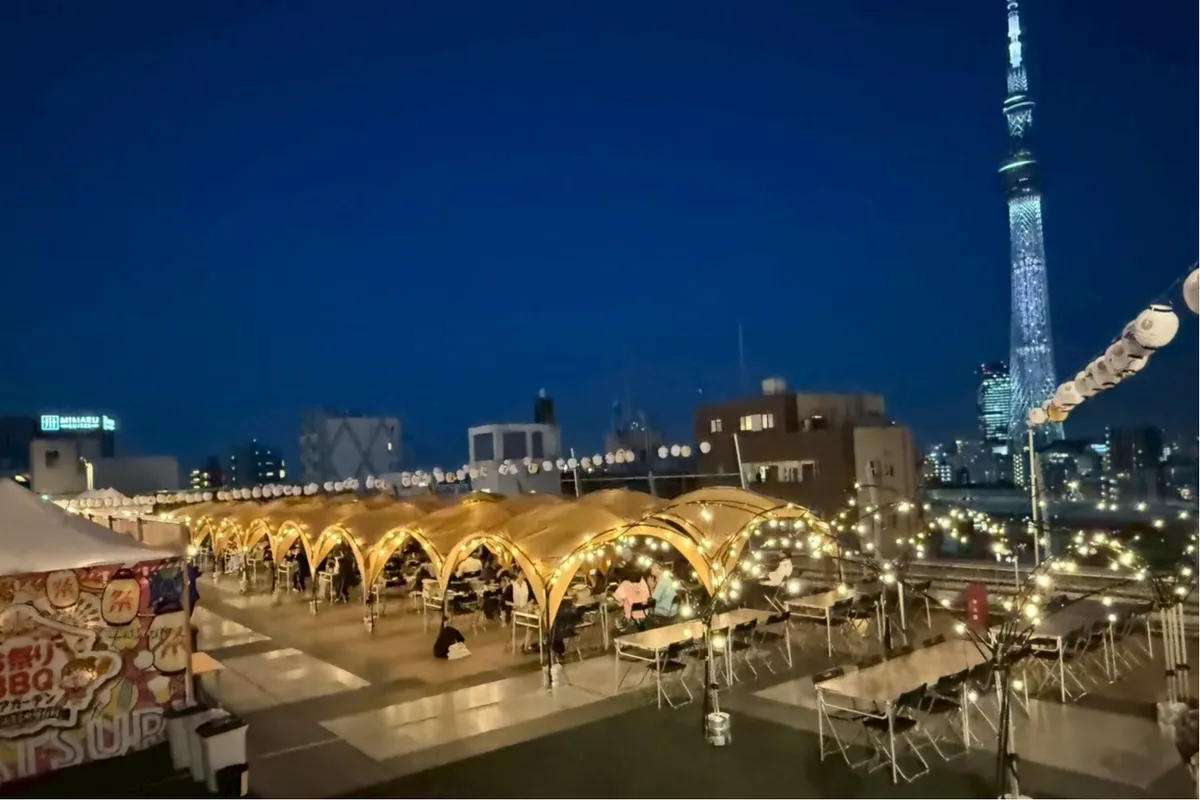 夏を感じるお祭りBBQビアガーデンが浅草にオープン