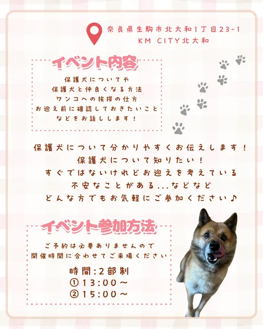 保護犬セミナー（生駒譲渡センター）