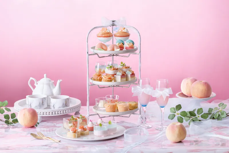 Peach Afternoon Tea Set～Pink&Aqua Blue～【川越プリンスホテル】