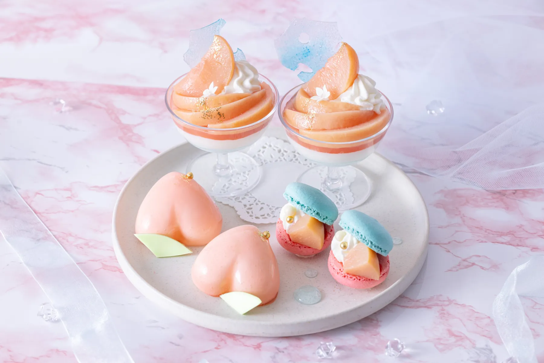 Peach Afternoon Tea Set～Pink&Aqua Blue～【川越プリンスホテル】_2