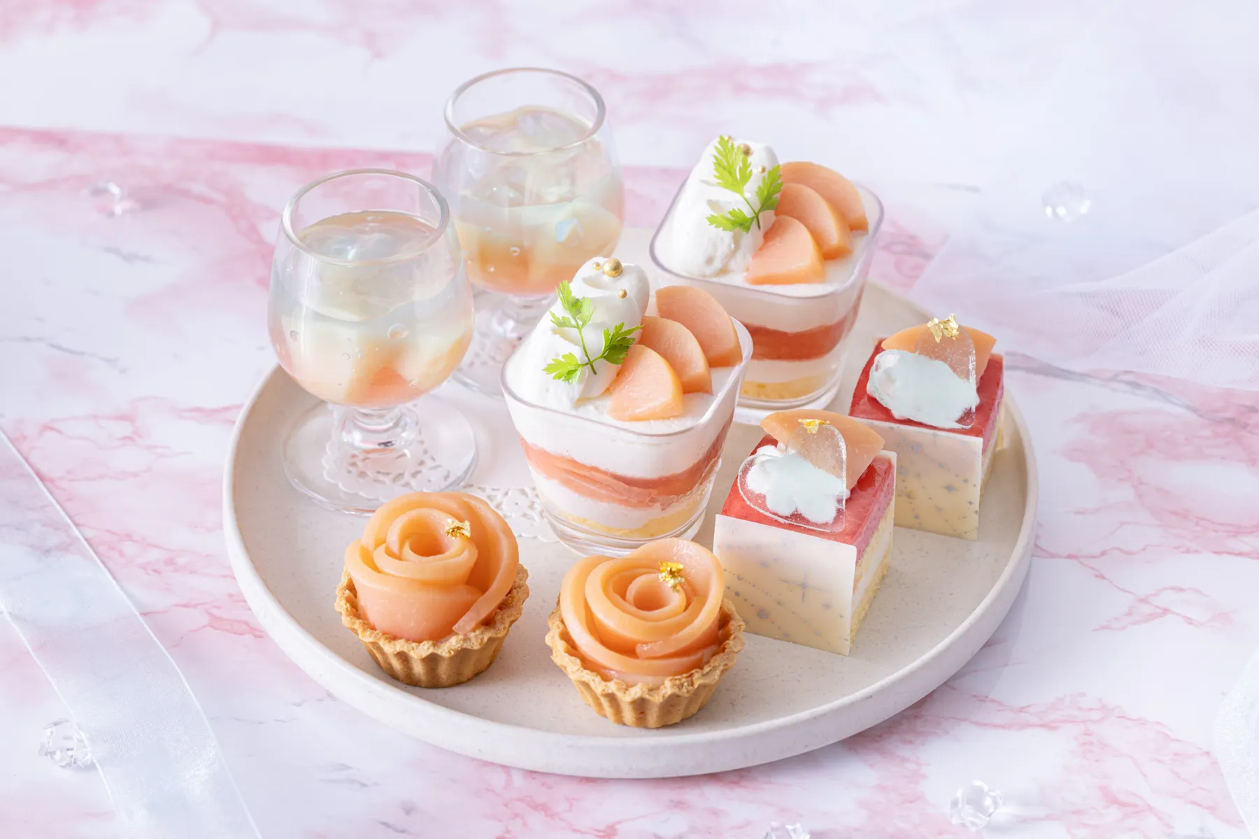 Peach Afternoon Tea Set～Pink&Aqua Blue～【川越プリンスホテル】_3