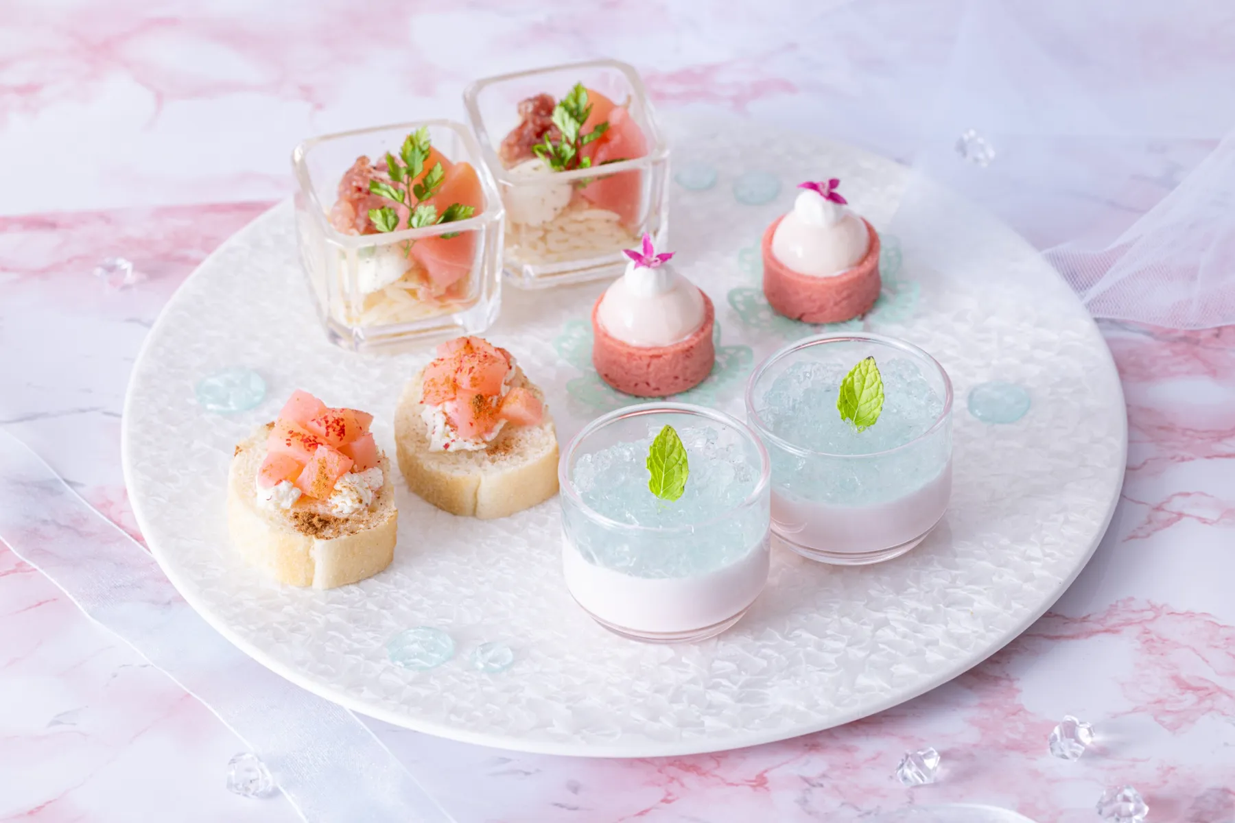 Peach Afternoon Tea Set～Pink&Aqua Blue～【川越プリンスホテル】_4