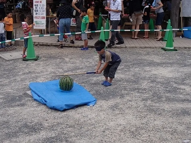 広島市森林公園 スイカ割り大会（7月）