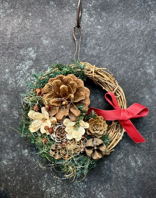 みどりの杜ショップhanana店内ワークショップ「クリスマスとお正月2way