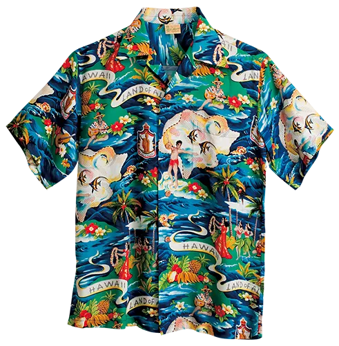 aloha style アロハシャツのコレクション 綿アロハシャツ - NVY 