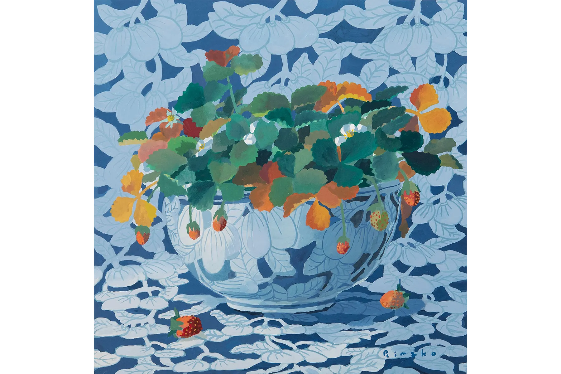 堀川えい子、【花摘み】、希少な額装用画集画、新品高級額 額装付、状態良好 堀川えい子、【花摘み】、希少な額装用画集画、新品高級額 額装付、状態