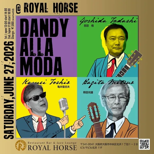 DANDY ALLA MODA初の大阪ライブ