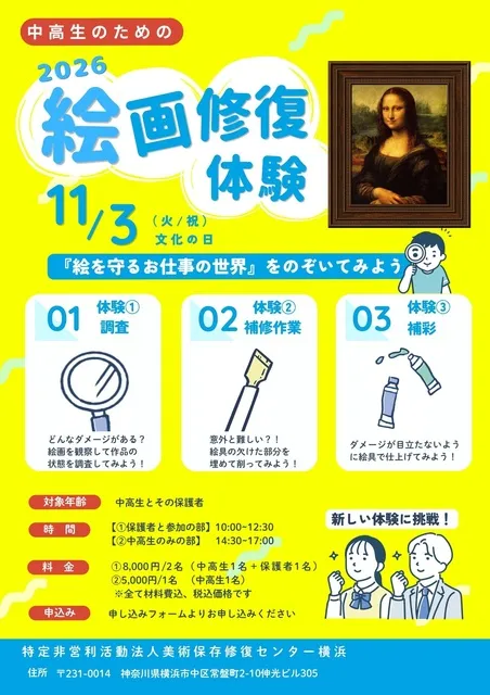 絵画修復体験