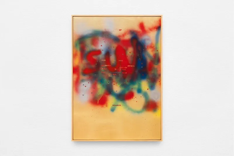 Stefan Brüggemann, Island painting (search sun) (2025) Courtesy of Artist, KOTARO NUKAGA