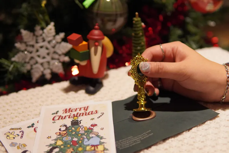 GRAPHY GARAGE限定クリスマスカードとシーリングスタンプ（シーリングスタンプはオプション）