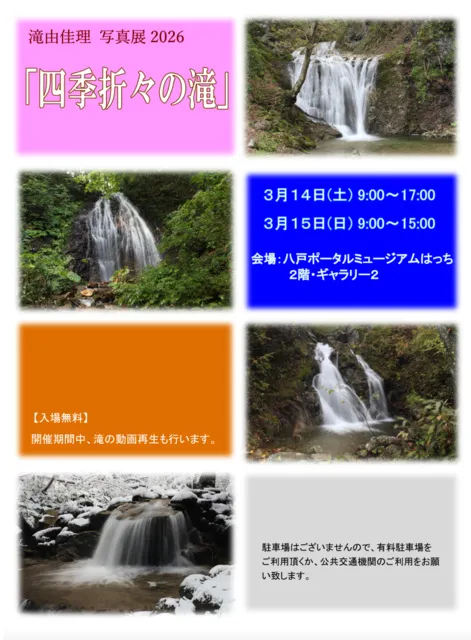 滝由佳理 個展2026『四季折々の滝』