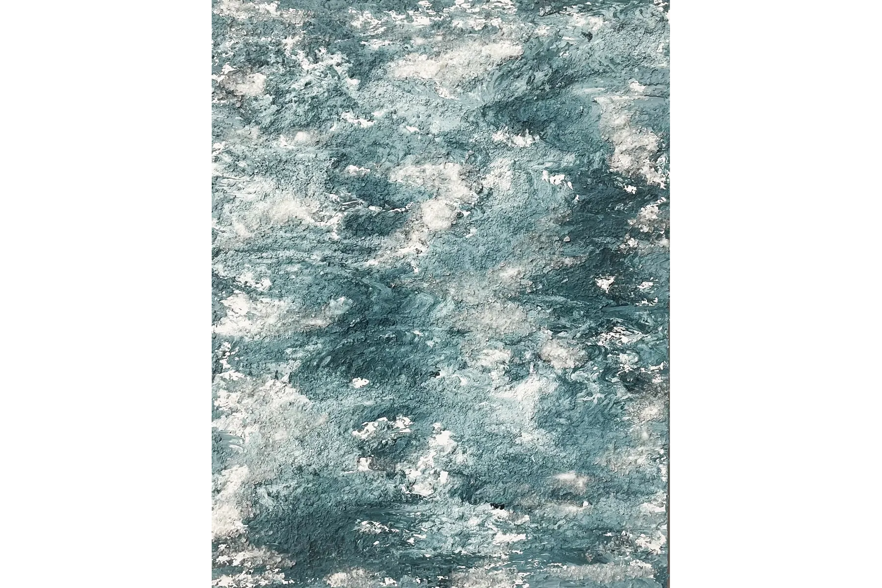 三浦の大地(水彩画 額装済み) 糸巻(マットなし) 根来 F0号 油彩額縁 (f0) 表面保護アクリル板