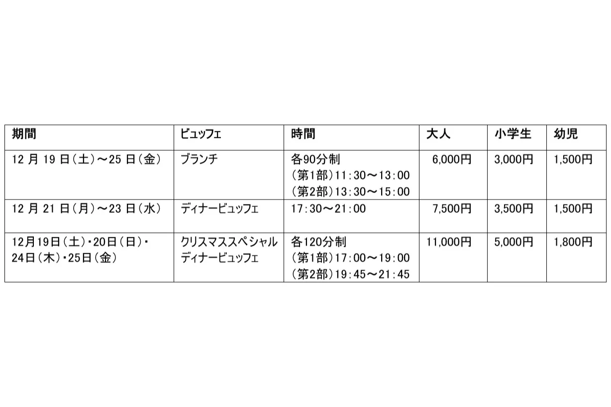 クリスマススペシャルディナービュッフェ【ヒルトン成田】_11