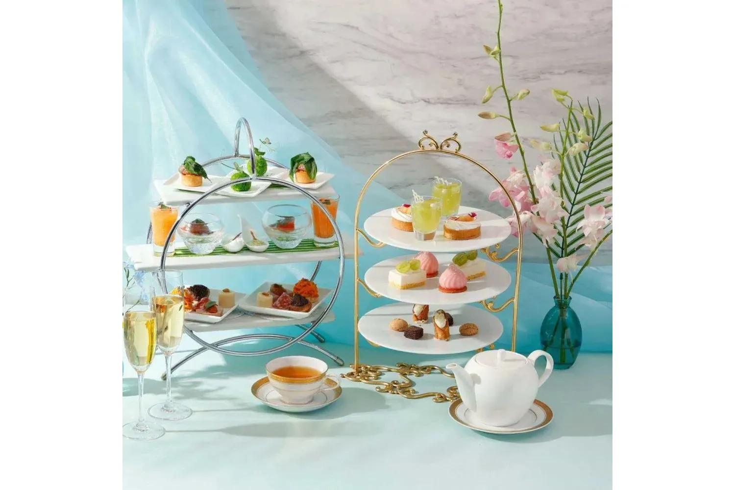 【ディナー限定】魚介パスタ＆国産牛＆季節のアフタヌーンティー【ホテル インターコンチネンタル 東京ベイ】_1