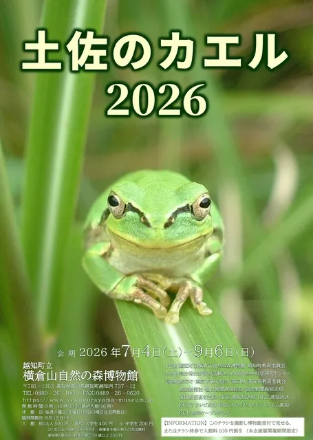 企画展「土佐のカエル2026」