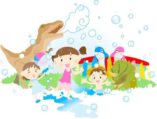 夏休み限定・水あそびエリア
