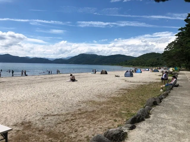 田沢湖遊泳場オープン