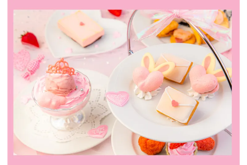 ハートの女王様のラブレターアフタヌーンティー～ストロベリーパーティー～ ＆ラブラビットハートミルク＆ストロベリープリンセスパフェ