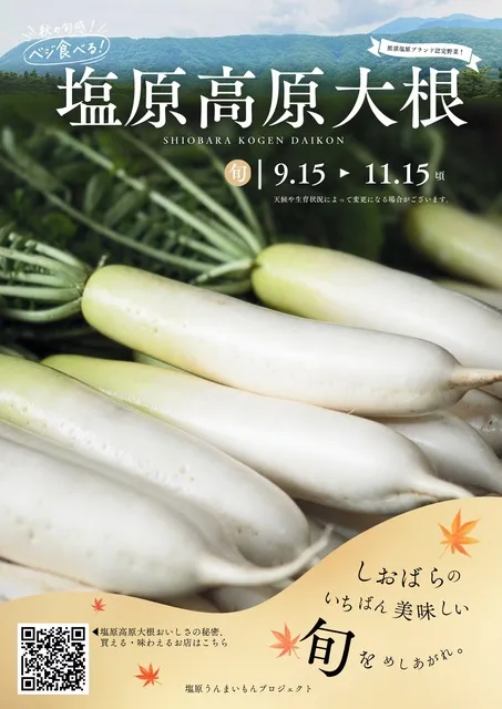 秋の旬感ベジたべる！塩原高原大根キャンペーン