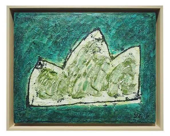 虹の橋　油彩画 猫 絵画 油絵 油彩画 高橋伸子 「らんでぶー」 額付き : アート