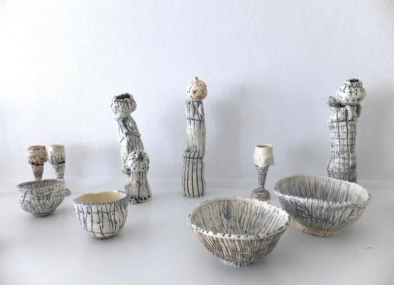 行董 現代作家 KIM HONO キム ホノ まとめ 金憲鎬 織部焼 食器 皿 工芸品