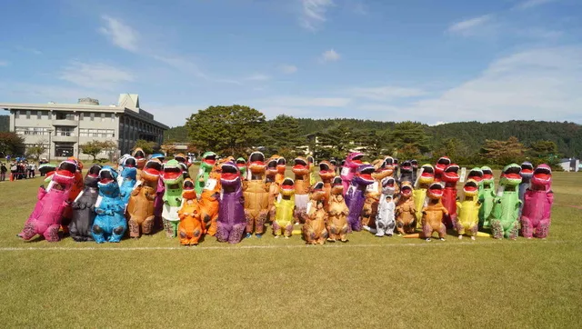 ティラノサウルスレースinきみまちの里フェスティバル