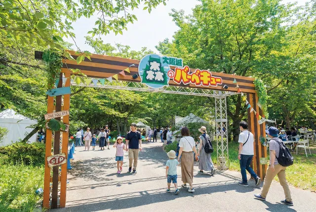 大阪城森のバーベキュー