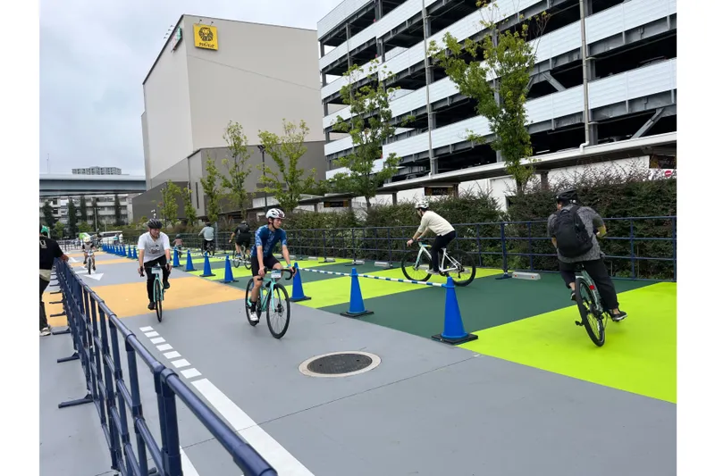 最新自転車の試乗ができる
