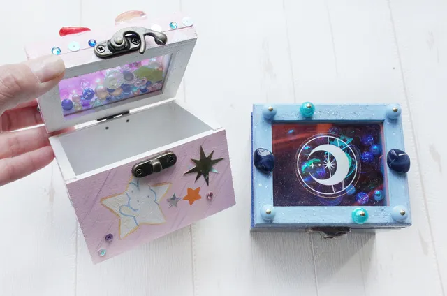 七夕特別メニュー 木工クラフト「お星さまのひみつ箱」作り！