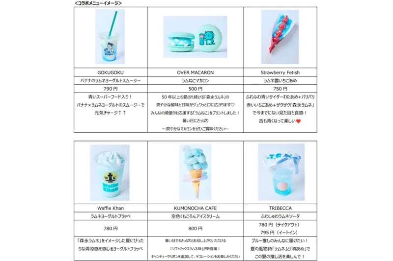 オリジナルコラボメニュー