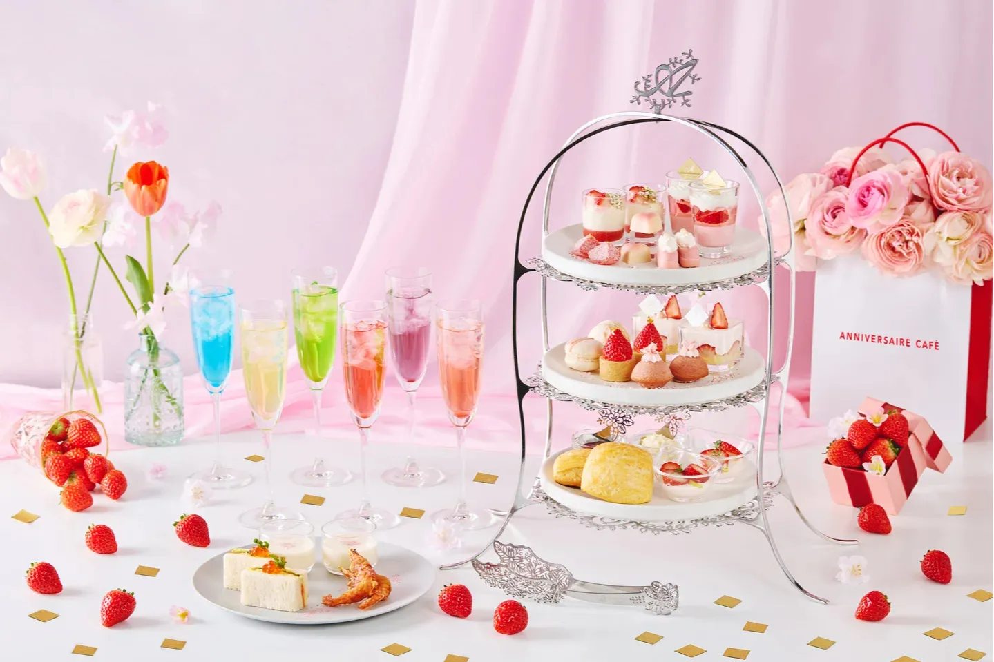 Strawberry Celebration アフタヌーンティー【アニヴェルセルカフェ 表参道】_2