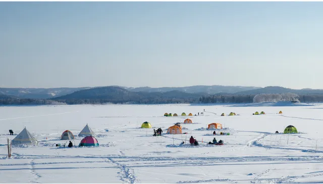 朱鞠内湖わかさぎ釣り