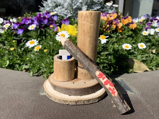 国営昭和記念公園　こどもの森クラフト教室特別編「桜の枝のえんぴつとえんぴつたて」