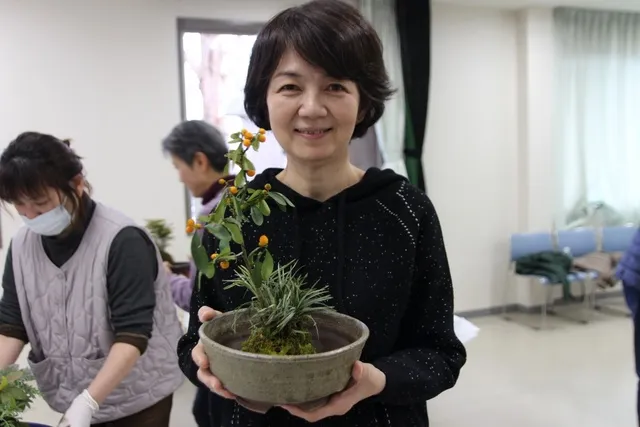 山野草の寄せ植え教室（1月）_1