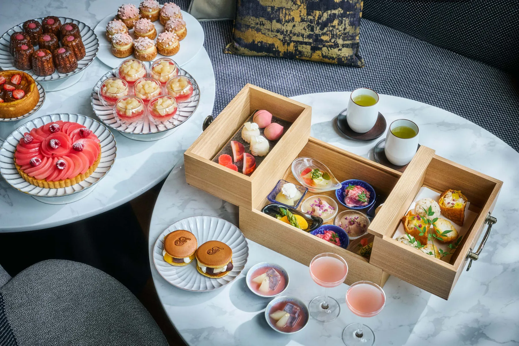 「ピーチ＆シャンパンアフタヌーンティー」「桃の和アフタヌーンティー」【フェアモント東京】_2
