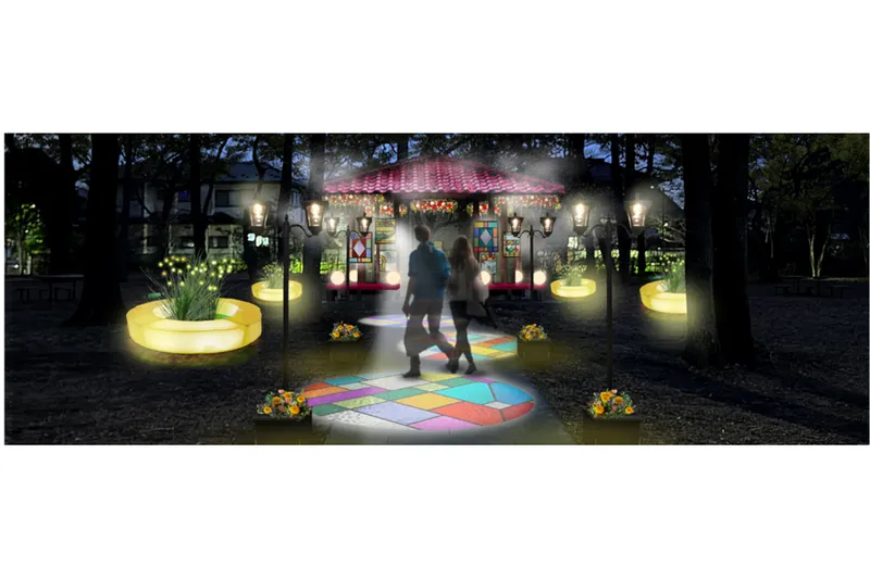 装飾を施した東屋（イメージ）