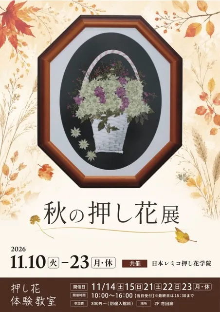 秋の押し花展