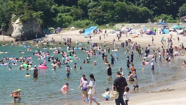 【海水浴】月浜海水浴場