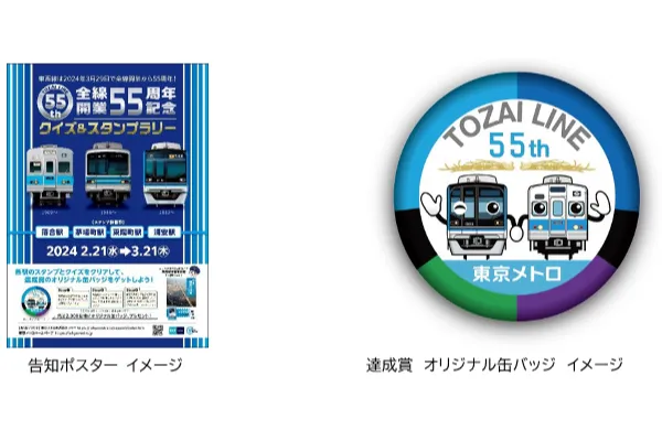 東西線全線開業55周年記念 クイズ＆スタンプラリー