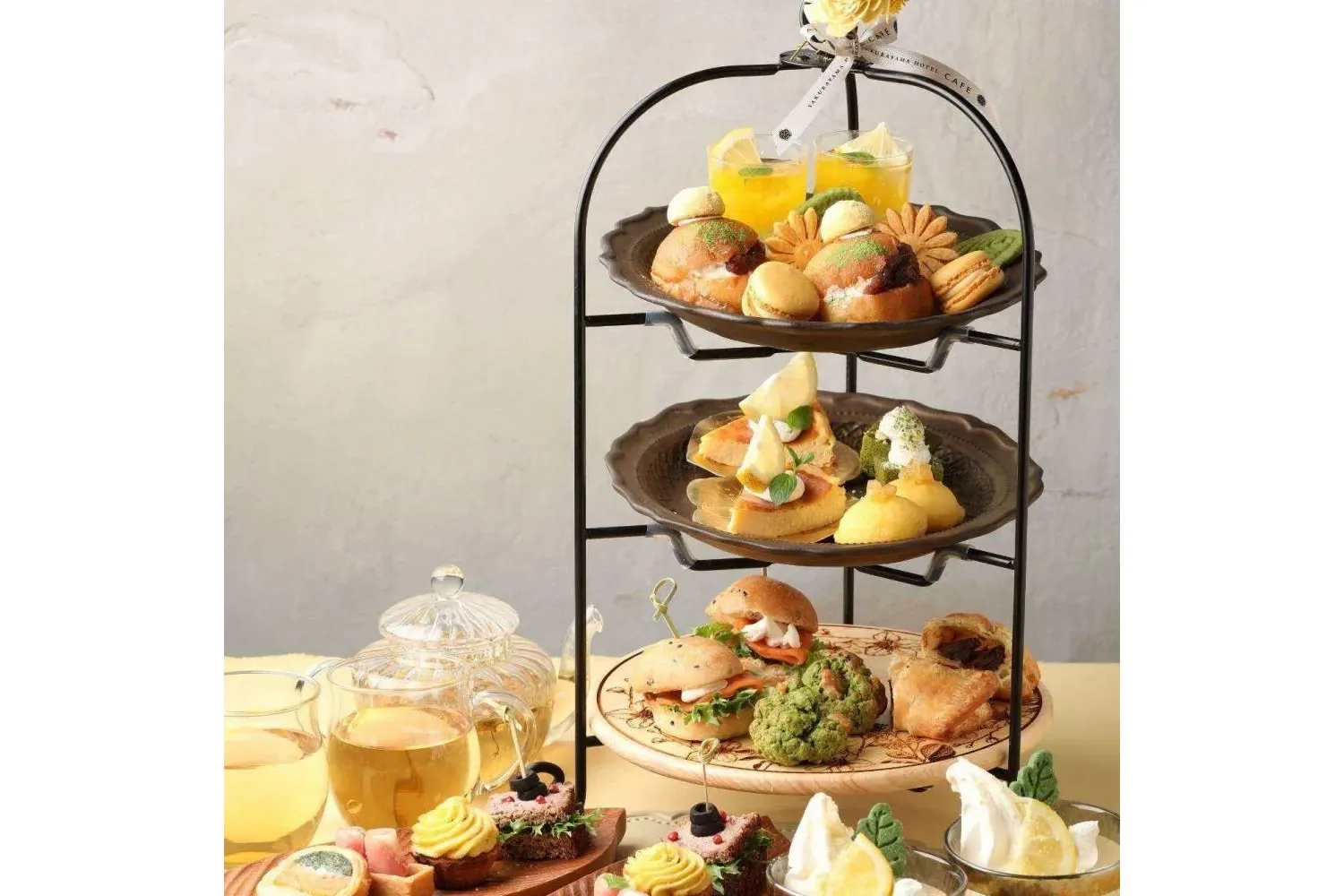 抹茶柑橘アフタヌーンティーセット～2025～【桜山ホテルカフェ】