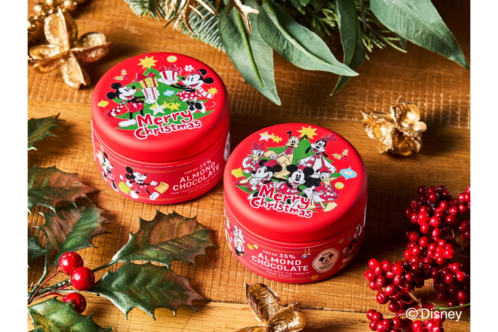 イマン　マリカ　アミナクリスマスベアバスケット マジカルChristmas☆アフタヌーンティーセット<Mickey & Friends>