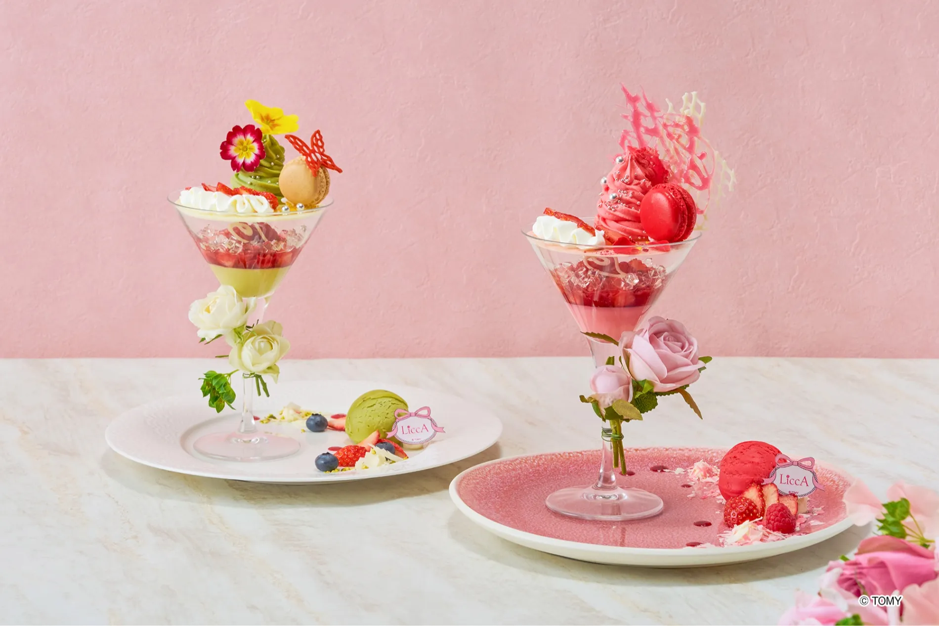 Milk teaさま ピンク&イエロー2点セット LiccA Sweet Picnic Afternoon Tea【ザ ストリングス 表参道】