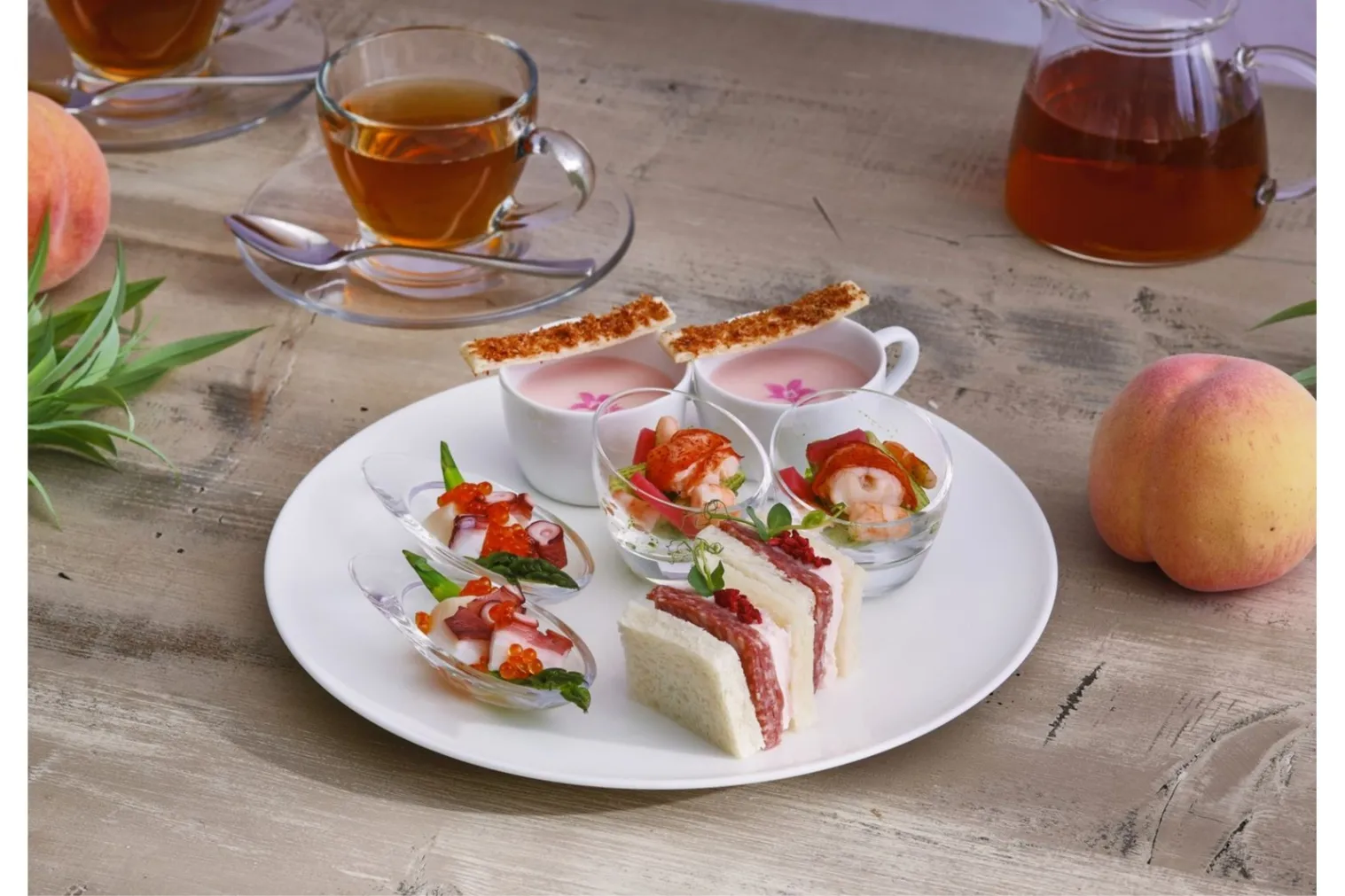 Summer Peach Afternoon Tea【東京マリオットホテル】_4