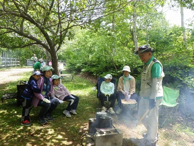 滝野で暮らそう！「たき火を焚いて滝野米を食べよう！」